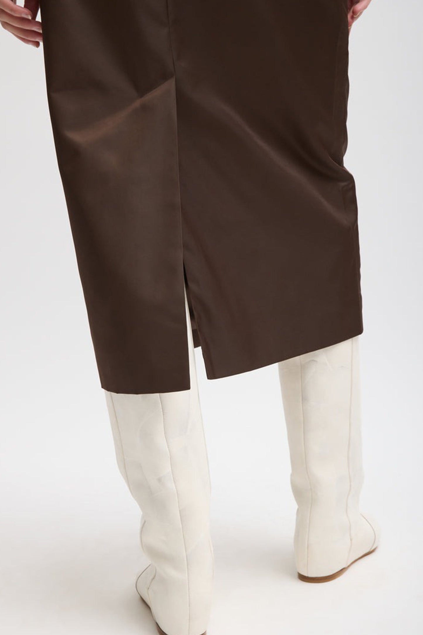 Eco Nylon Midi Trouser Skirt