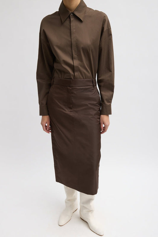 Eco Nylon Midi Trouser Skirt