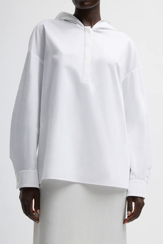 Eco Poplin Hooded Shirt