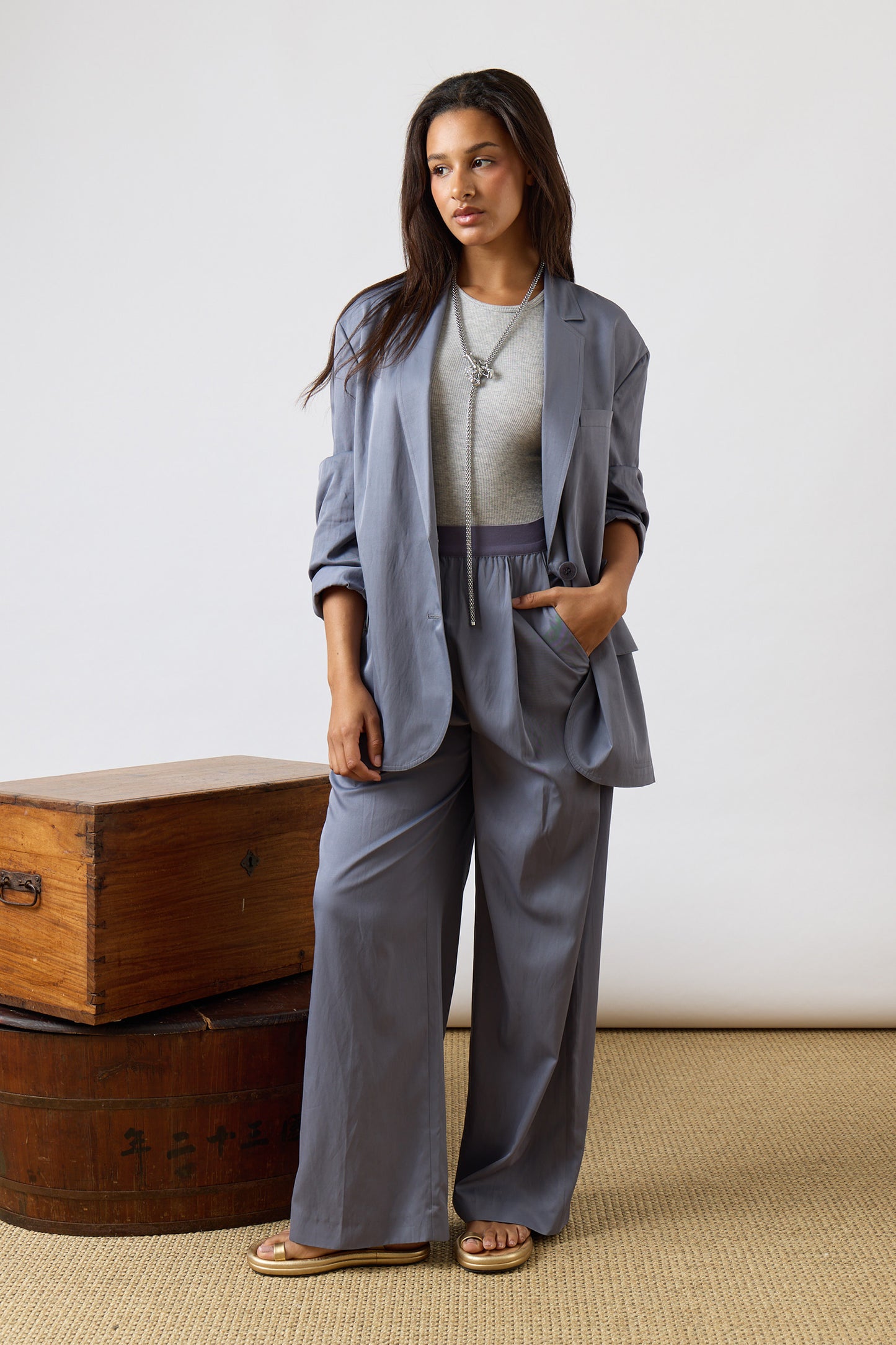 Drapey Suiting Liam Blazer