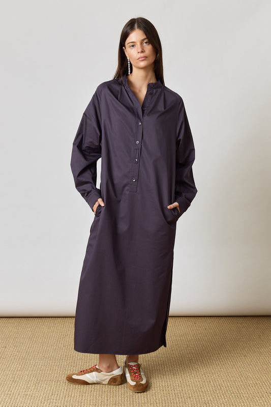 Eco Poplin Maxi Shirtdress