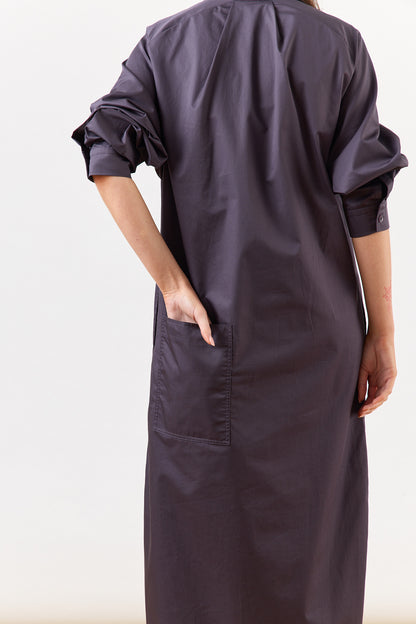 Eco Poplin Maxi Shirtdress