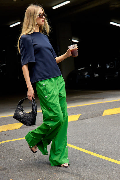 Nylon Snap Pull On Jogger