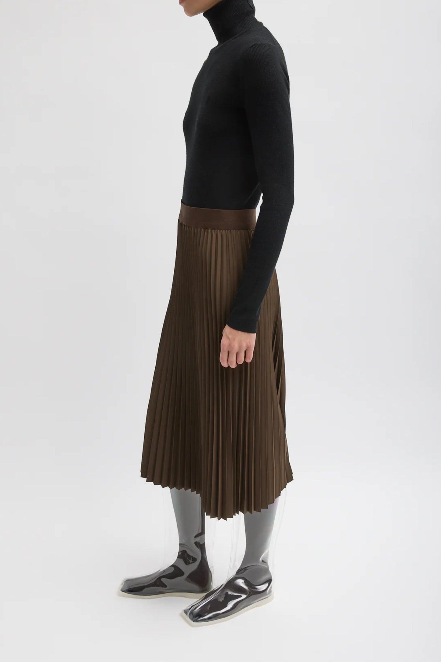 Nylon Pleating Sunray Skirt