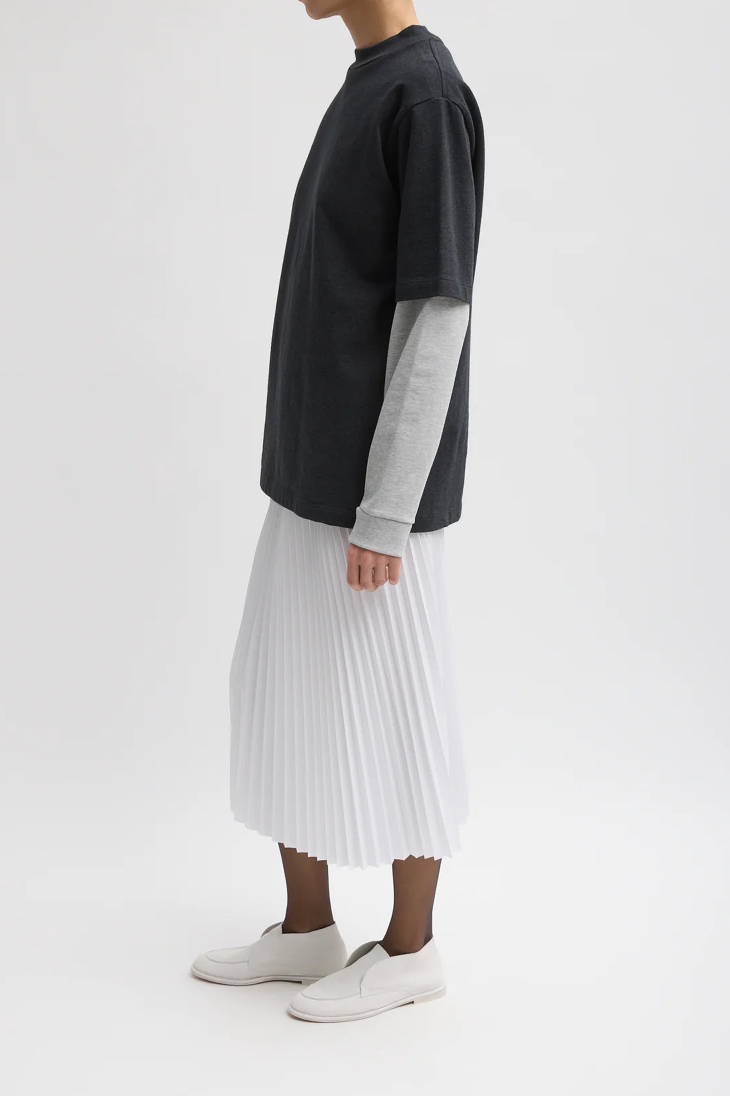 Nylon Pleating Sunray Skirt