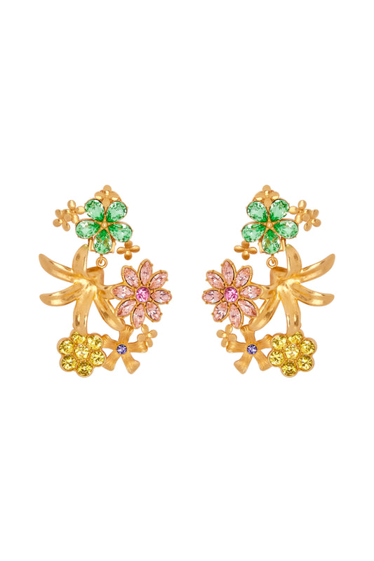 Wild Flower Crystal Earring