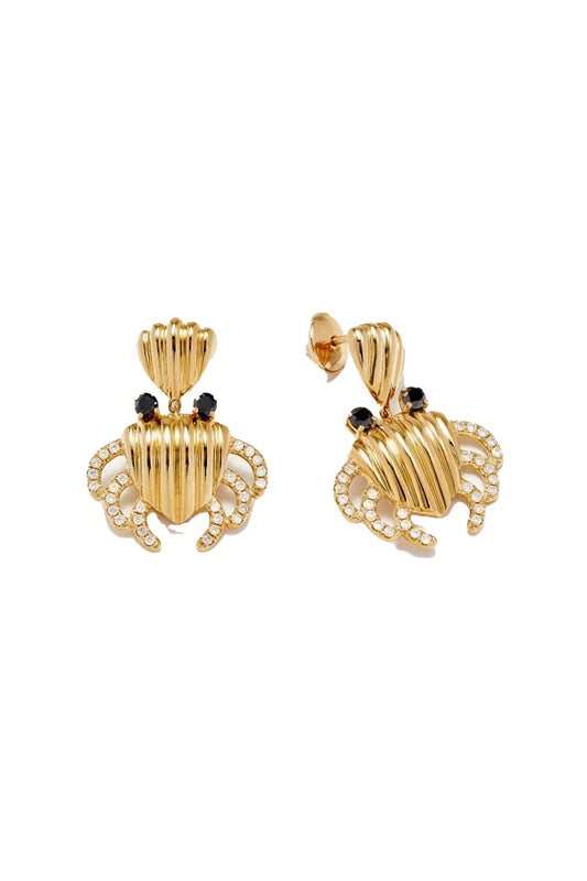 Shell Crab Earrings