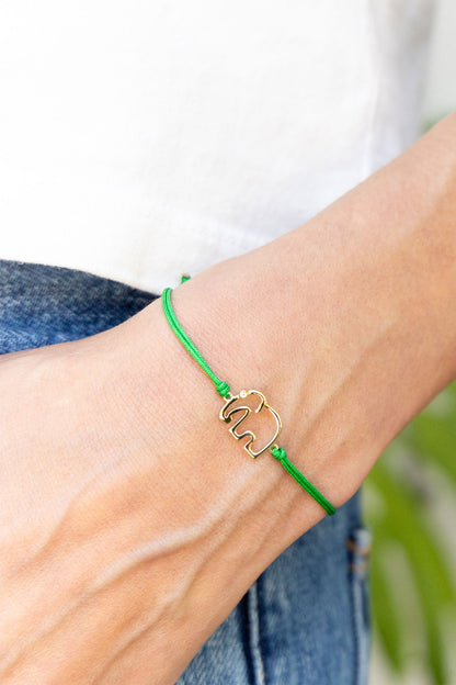 Elephant Cord Bracelet