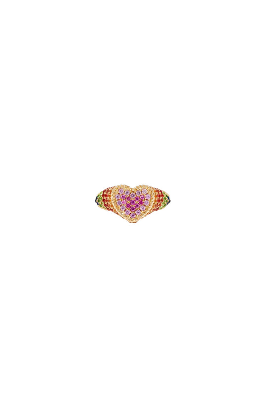 Mini Heart Signet Ring