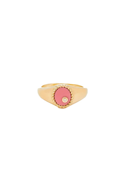 Mini Oval Signet Ring