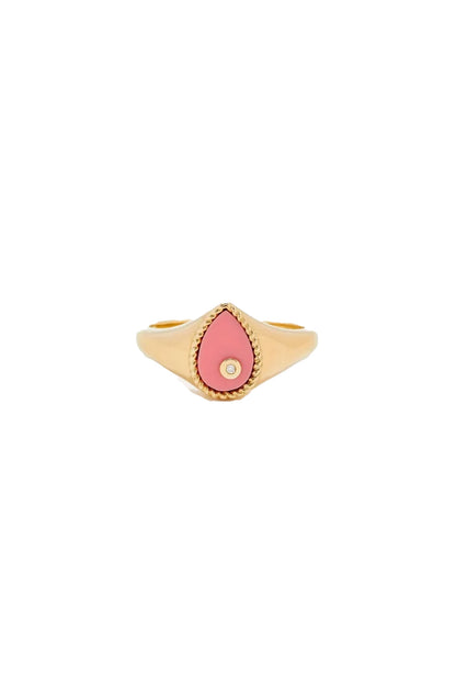 Mini Pear Signet Ring