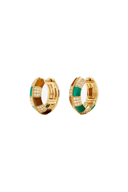 Mini Checkers Earrings