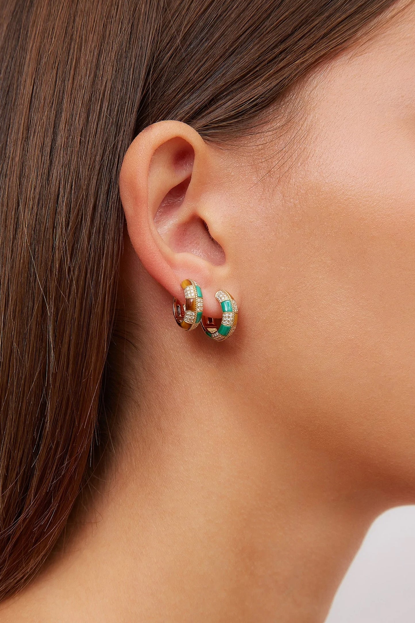 Mini Checkers Earrings
