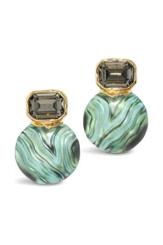 Madera Lucite Disc Earring