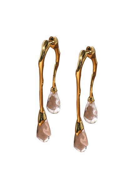Front Back Lucite Double Drop
