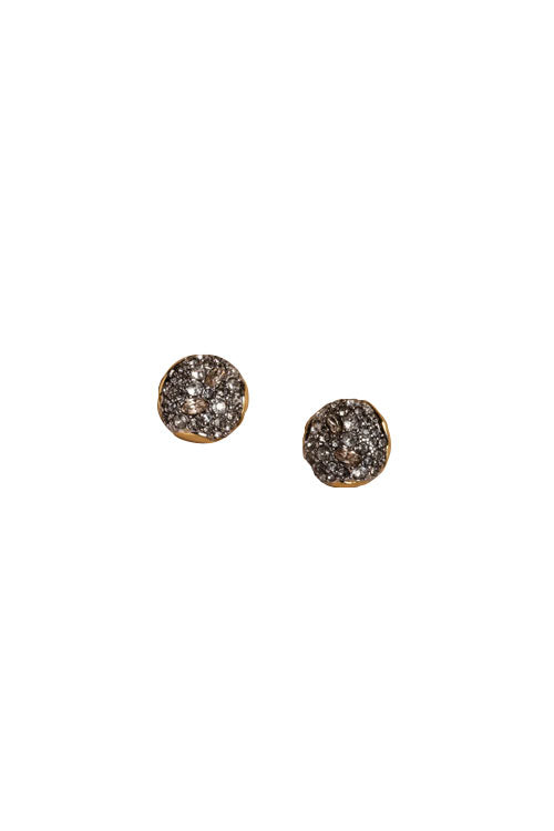 Crystal Round Post Earring