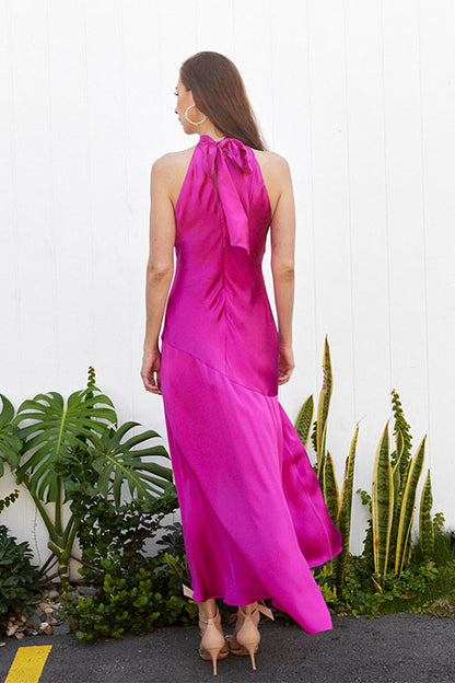 Draped Halter Neck Dress - FINAL SALE