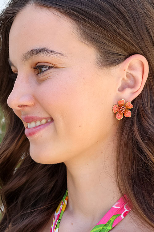 Small Oscar Flower Earring