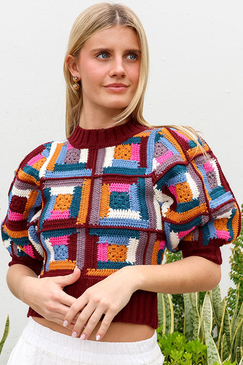 Camryn Crochet Sweater - FINAL SALE