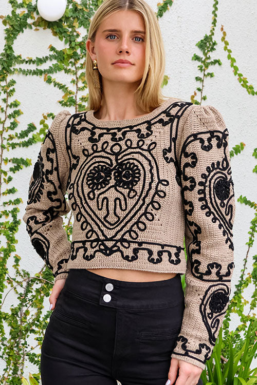 Holly Soutache Knit - FINAL SALE